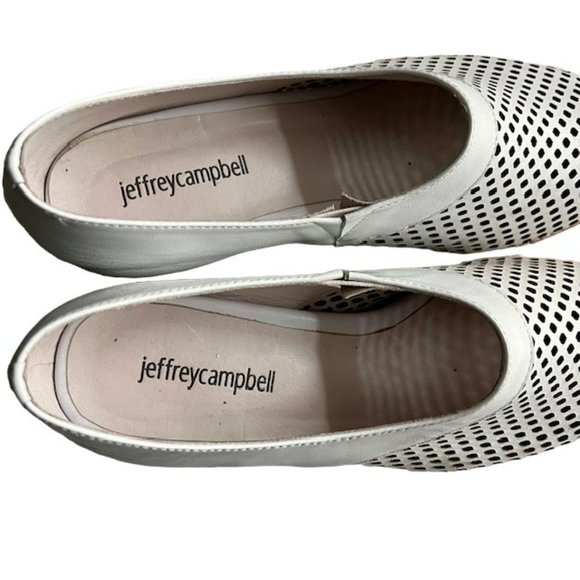 Jeffrey Campbell Branwen Perforated Booties - White - 8.5 - Picture 8 of 10